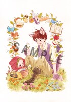 時計野はりによる描き下ろしイラストシート。