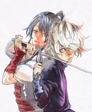 「地獄楽」のカラーカット。(c)賀来ゆうじ／集英社