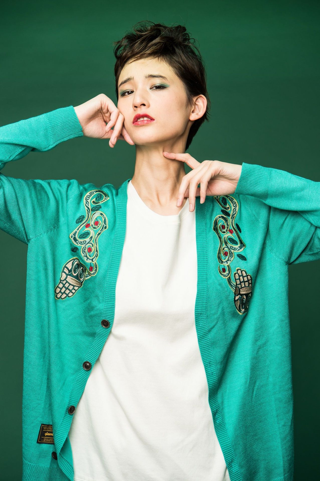 「Hierophant Green cardigan」着用例