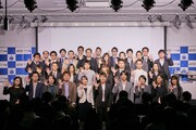 「AnimeJapan 2018」実行委員会の集合写真。