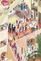 アニメ「はたらく細胞」キービジュアルを使用した下敷き。