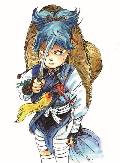 とみ新蔵による小夜左文字のカット。