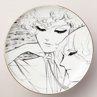 「エドガー＆アラン」の絵皿。