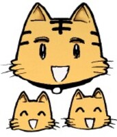 美子ちゃんの飼い猫・ニャンコと子猫のコニャンコ。