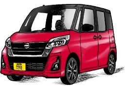 美子ちゃんの愛車である日産の軽・ルークス。ママに嬉しい機能が詰め込まれている。