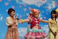 「HUGっと！プリキュア」「映画プリキュアスーパースターズ！」合同会見の様子。