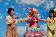 「HUGっと!プリキュア」「映画プリキュアスーパースターズ!」合同会見の様子。