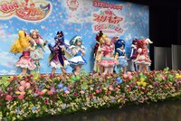 「HUGっと！プリキュア」「映画プリキュアスーパースターズ！」合同会見の様子。