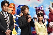 左から北村一輝、小野賢章、小倉唯。