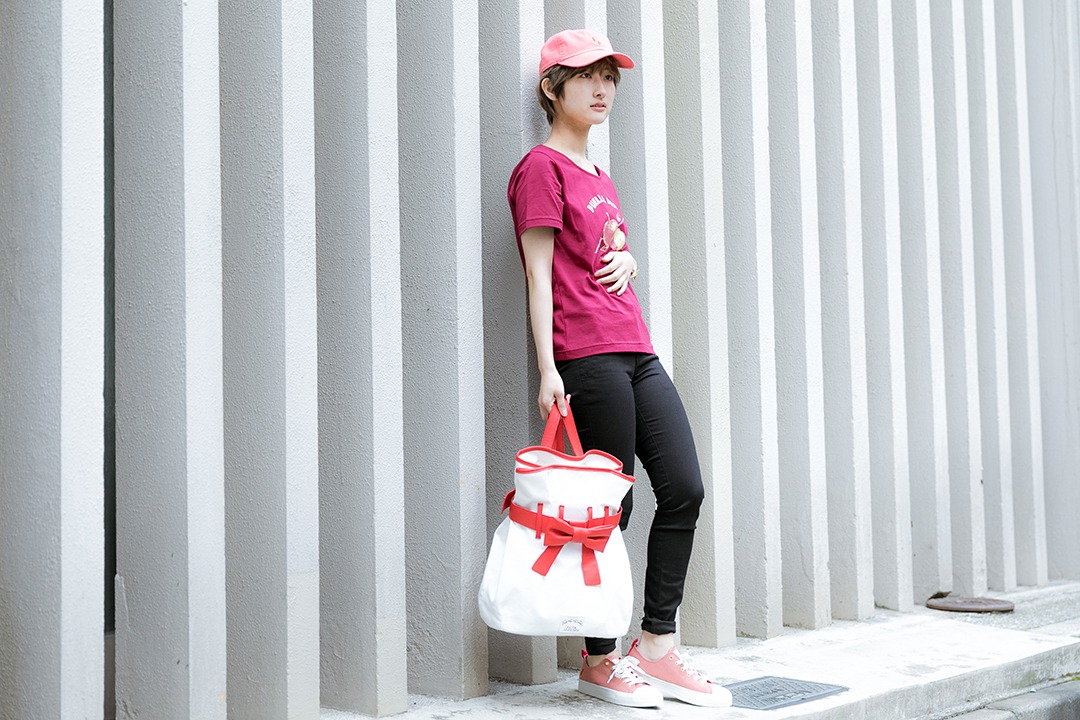 佐倉杏子モデルの着用例。