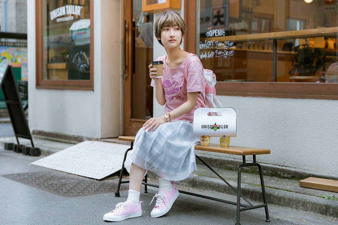 「魔法少女まどか☆マギカ」鹿目まどかモデルの着用例。