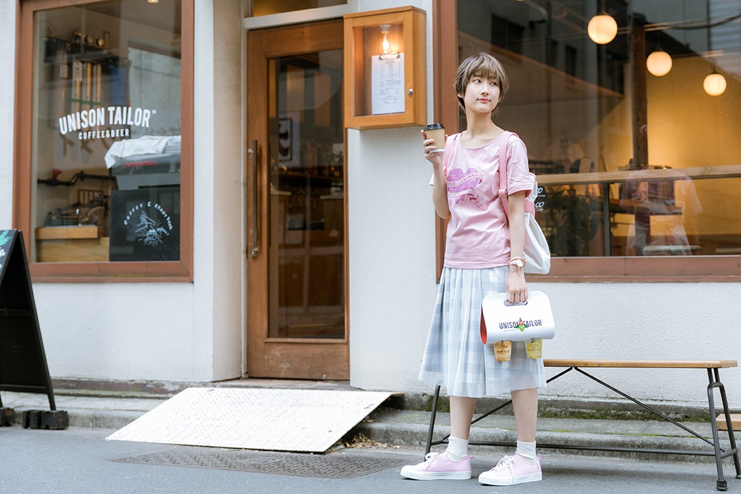 「魔法少女まどか☆マギカ」鹿目まどかモデルの着用例。