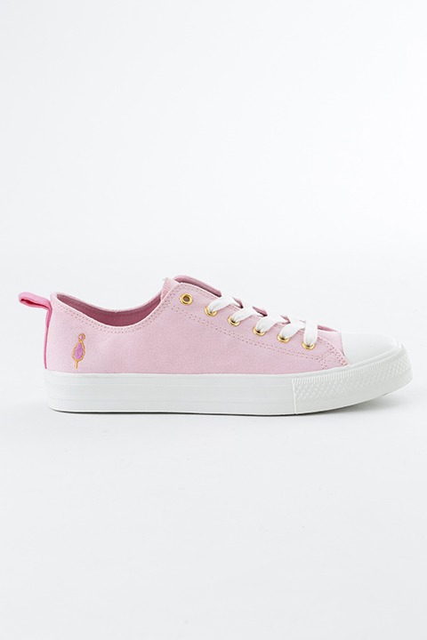 「魔法少女まどか☆マギカ」鹿目まどかモデルのスニーカー。