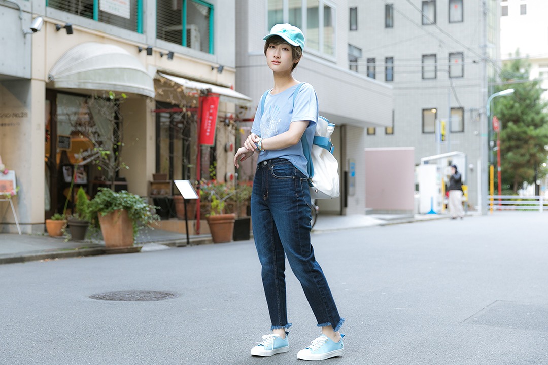 美樹さやかモデルの着用例。