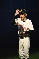 舞台「おおきく振りかぶって」ゲネプロの様子。