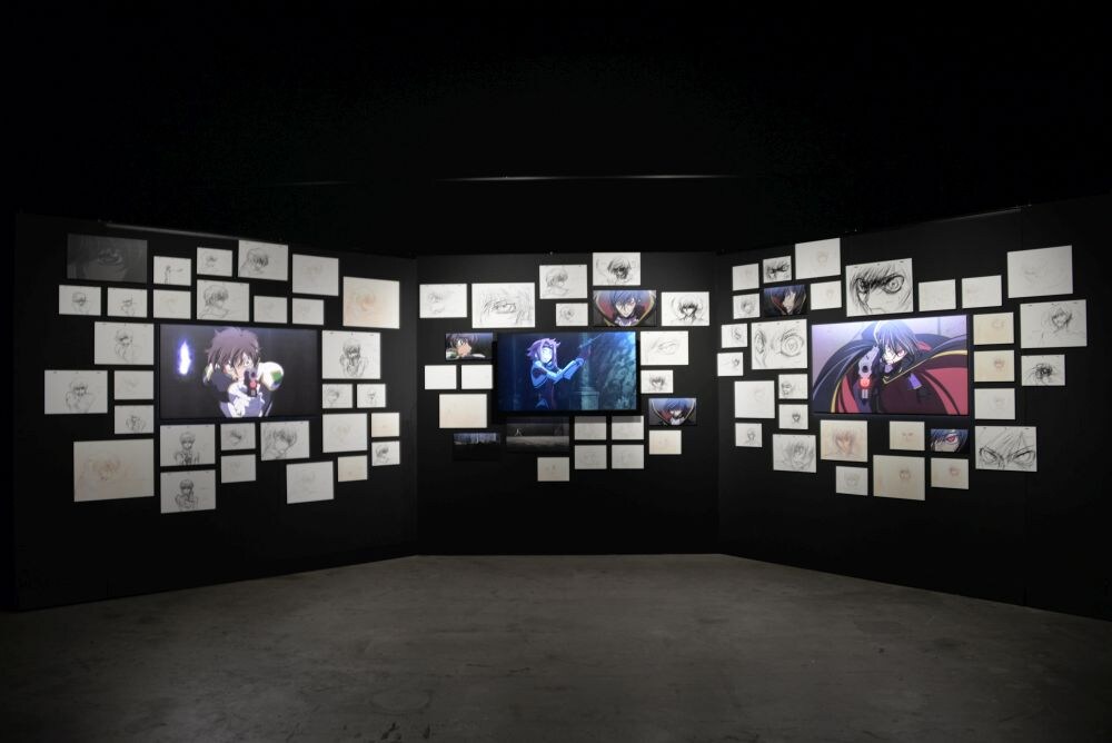 「コードギアス 反逆のルルーシュ展」の様子。