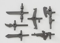 左からガシャプラ「ビルドダイバーズ SD ガンダム（仮）」のウエポンセット。