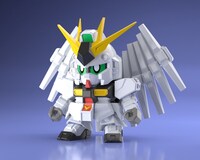 食玩「ミニプラ ガンダムビルドダイバーズ スーパーショックガンダム」より、νガンダム。