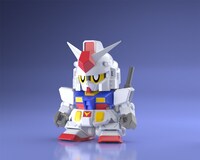 食玩「ミニプラ ガンダムビルドダイバーズ スーパーショックガンダム」より、ガンダム。