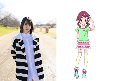 左から佐藤亜美菜、野乃ことりのキャラクター設定画。