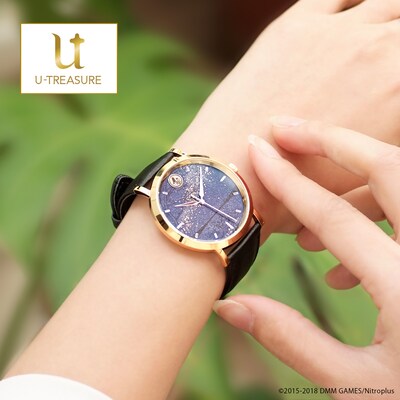 「刀剣乱舞-ONLINE-」をモチーフにした腕時計「蒔絵 -刻-（まきえ とき）」。