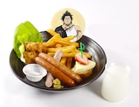 「黒の暴牛 団長 ヤミのおつまみセット（飲み物付き）」