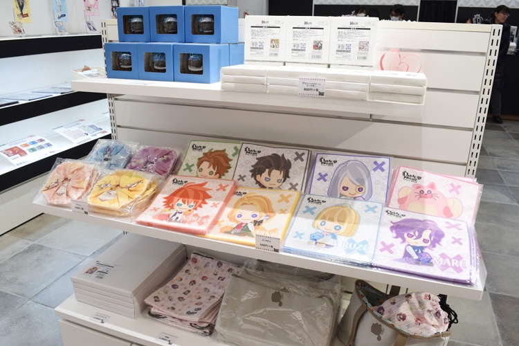 「DAME×PRINCE STORE in HARAJUKU」の物販スペースの様子。