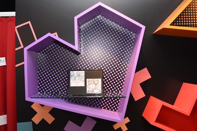 「DAME×PRINCE STORE in HARAJUKU」の展示スペースの様子。