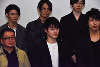 映画「BLOOD-CLUB DOLLS」制作発表会の様子。