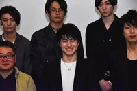 映画「BLOOD-CLUB DOLLS」制作発表会の様子。