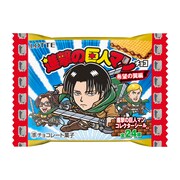 「『進撃の巨人マンチョコ』＜希望の翼編＞」のパッケージ。