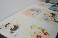 「くらもちふさこ・いくえみ綾二人展『“あたしの好きな人”へ』」の様子。