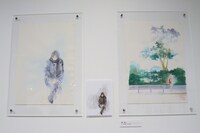 「くらもちふさこ・いくえみ綾二人展『“あたしの好きな人”へ』」の様子。