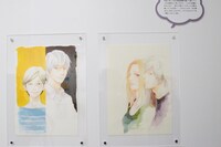 「くらもちふさこ・いくえみ綾二人展『“あたしの好きな人”へ』」より、「二人の今」コーナーの様子。
