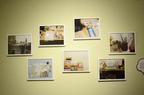 くらもちふさこの仕事場風景の写真。