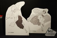 「甲鉄城のカバネリ」エリアより、生駒と無名の大型パネル。