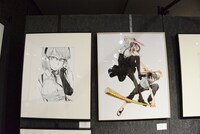 「アニメ第2期放送記念 コトヤマ『だがしかし』原画展」の様子。