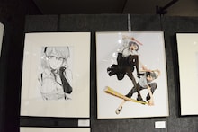 「アニメ第2期放送記念 コトヤマ『だがしかし』原画展」の様子。