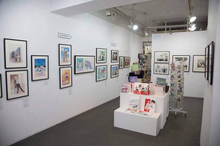 成田美名子が自選した珠玉の40＋1点の原画展が明日から、絹に描いた 