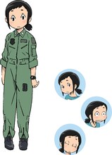 甘粕ひそね（CV:久野美咲）のキャラクタービジュアル。