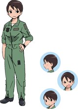 星野絵瑠（CV:河瀬茉希）のキャラクタービジュアル。