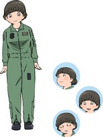 日登美真弓（CV:名塚佳織）のキャラクタービジュアル。