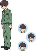 小此木榛人（CV:梶裕貴）のキャラクタービジュアル。