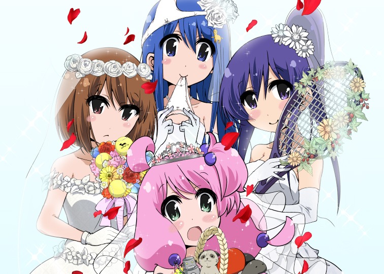 「てーきゅう」最終15巻カバーに使用されたイラスト。