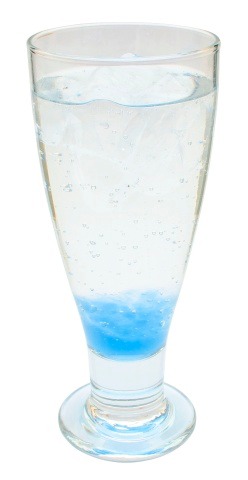 ドリンクメニューの「美樹さやか（炭酸飲料＋ラムネゼリー）」。