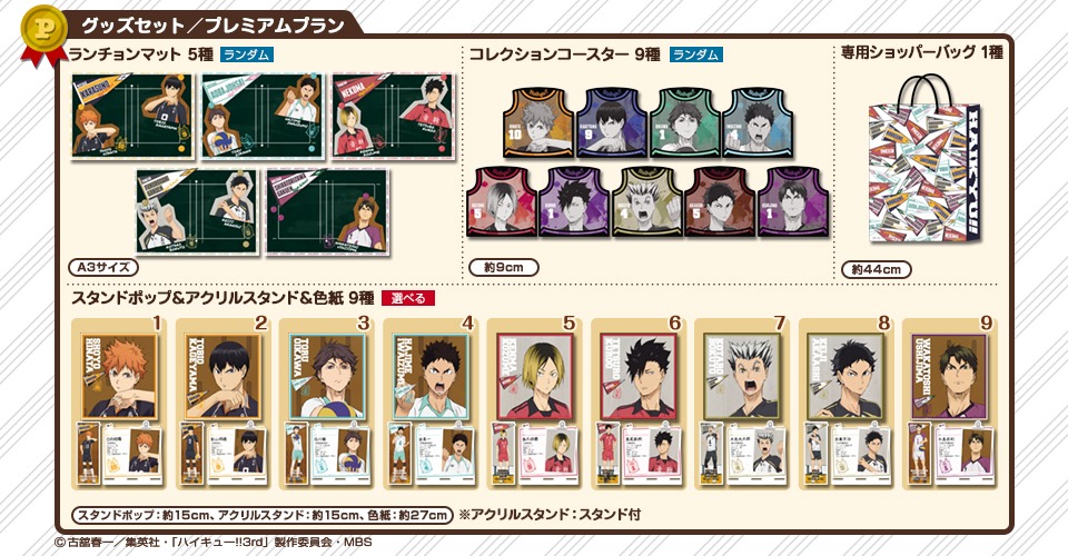 プレミアムプランでセットになるグッズ。