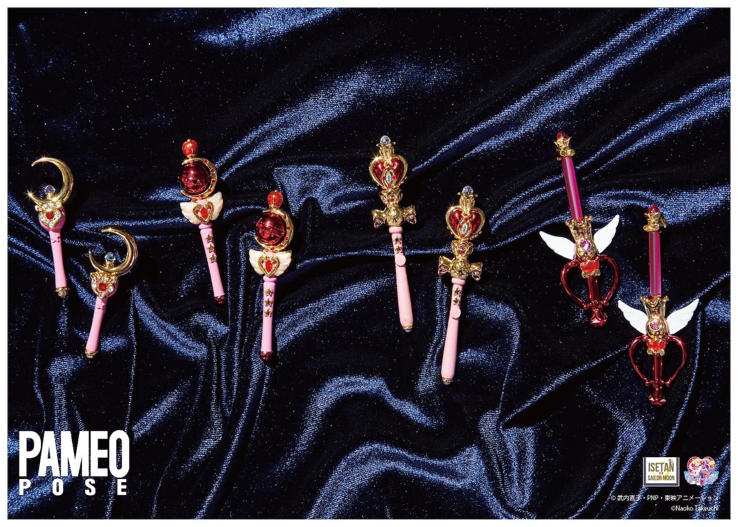 セーラームーン×PAMEO POSEのピアス。