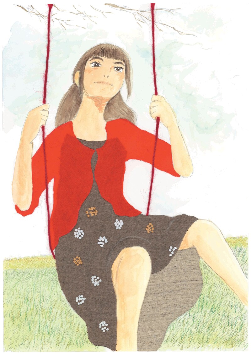 「ゆりあ先生の赤い糸」扉ページイラスト。