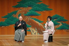 観世銕之丞と成田美名子（撮影／前島吉裕）。