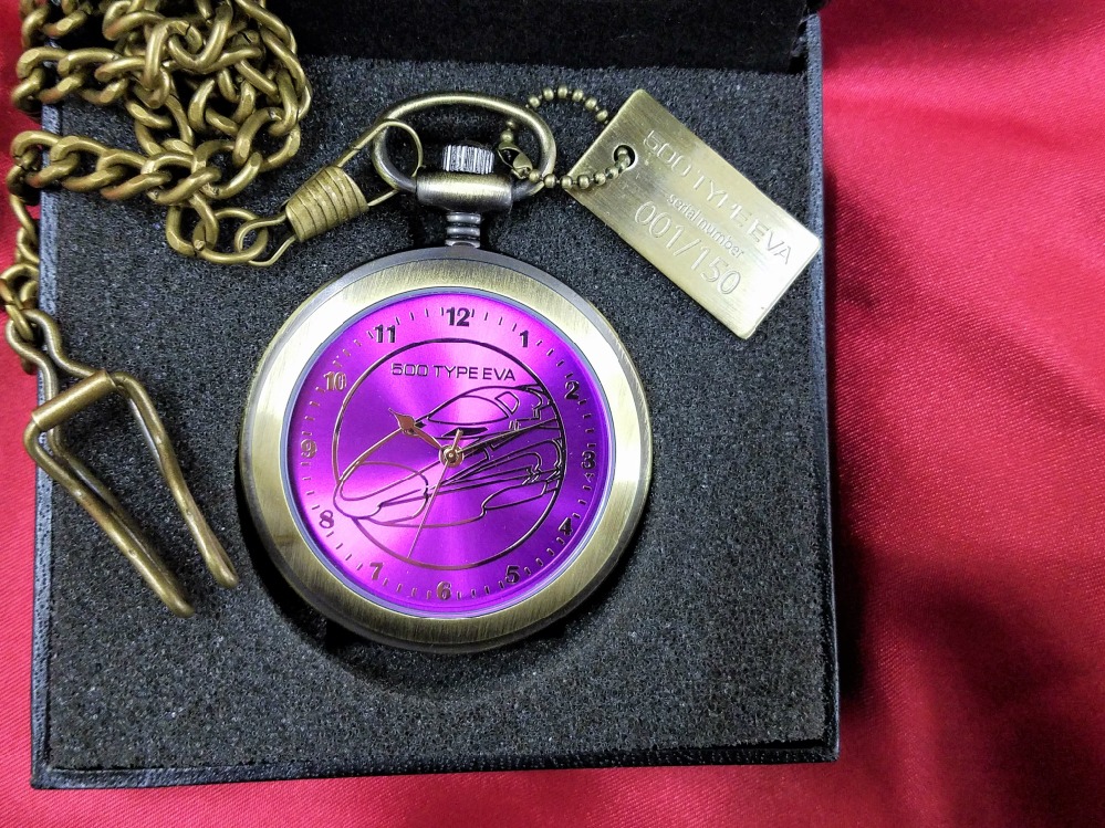 「エヴァンゲリオン新幹線500 TYPE EVA懐中時計」